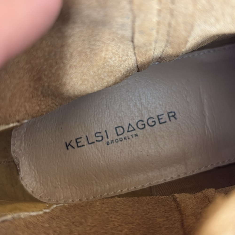 Kelsi Dagger Chestnut Suede Western Ankle Booties - Picture 12 of 13